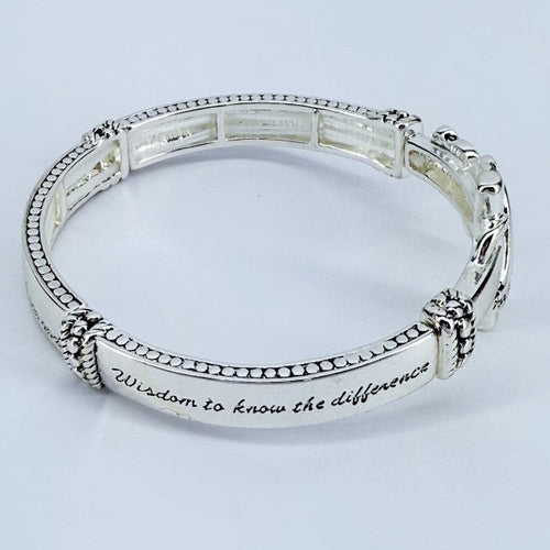 Stretchable Cross Abalone Butterfly Bracelet 